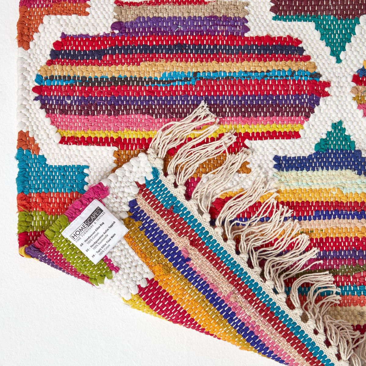 FLICKENTEPPICH Amsterdam 120/170 cm - Multicolor, Textil (120/170cm) - Homescapes
