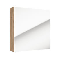 SPIEGELSCHRANK Lucca-107 - Braun, Holzwerkstoff (60/60/15cm) - Lomado