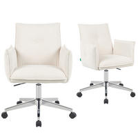 BÜROSTUHL Mika-Cleo - Chromfarben/Creme, Textil/Metall (60/85/63cm) - DUBI Möbel