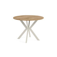 ESSTISCH EVO - Honigeiche/Kaschmir, Holzwerkstoff/Metall (90/90/76cm) - Meblini