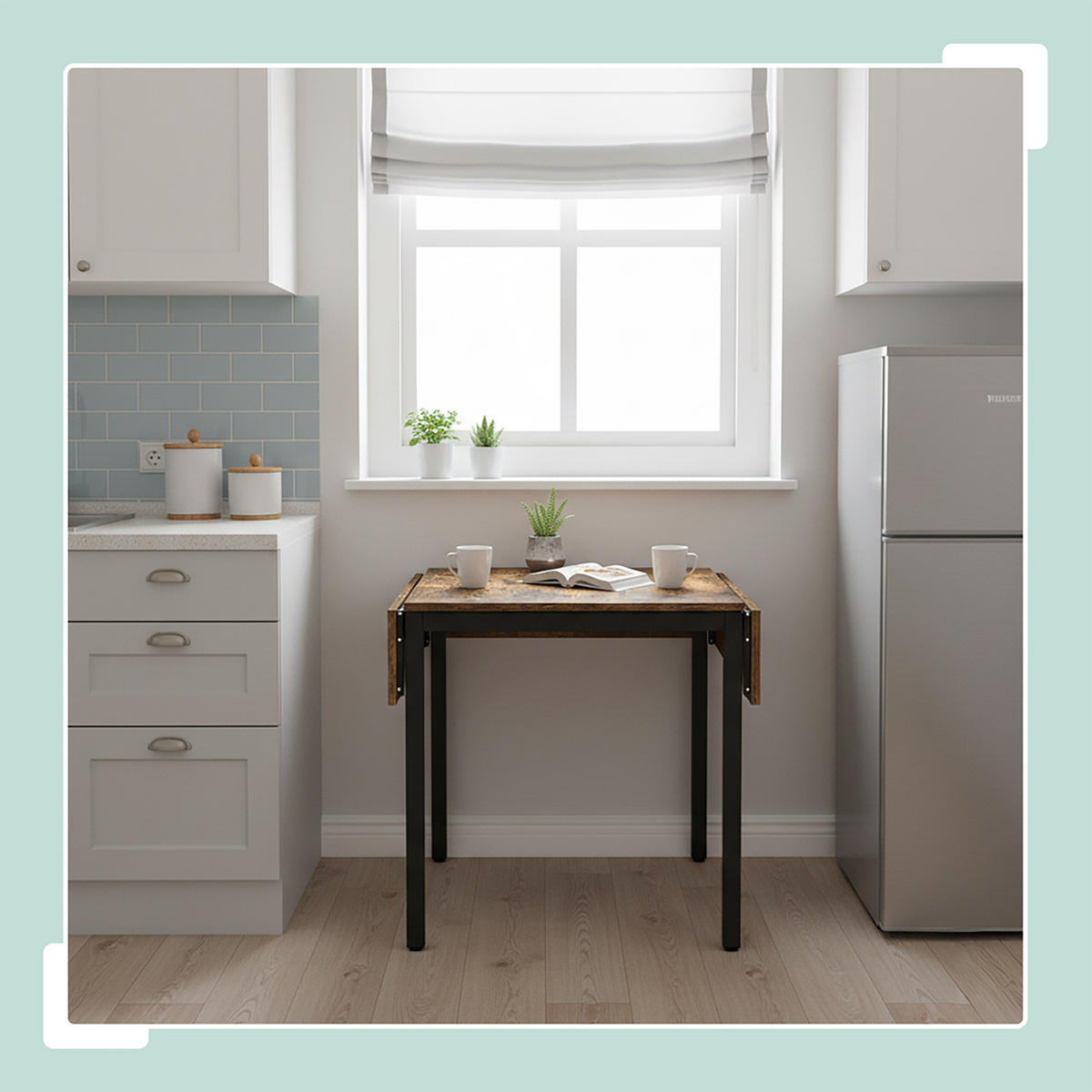 ESSTISCH - Braun, Holzwerkstoff/Metall (78/120/76cm) - Relaxdays