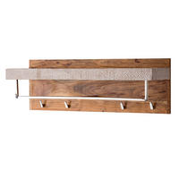 WANDGARDEROBE - Akazie massiv - Akaziefarben, Holz (90/30/25cm) - home24