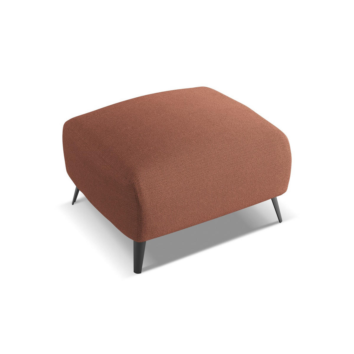 POUF Chenille Stoff Pink - Pink/Hellrosa, Textil/Metall (65/44/65cm) - LaMiaSofa