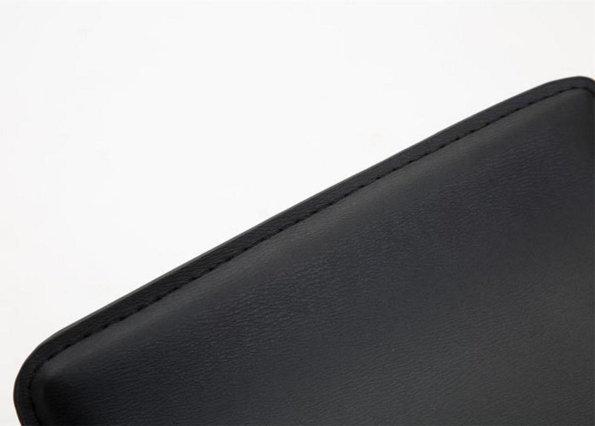 BARHOCKER 2er Set Lederlook schwarz - Chromfarben/Schwarz, Textil/Metall (36/63/39cm) - CLP