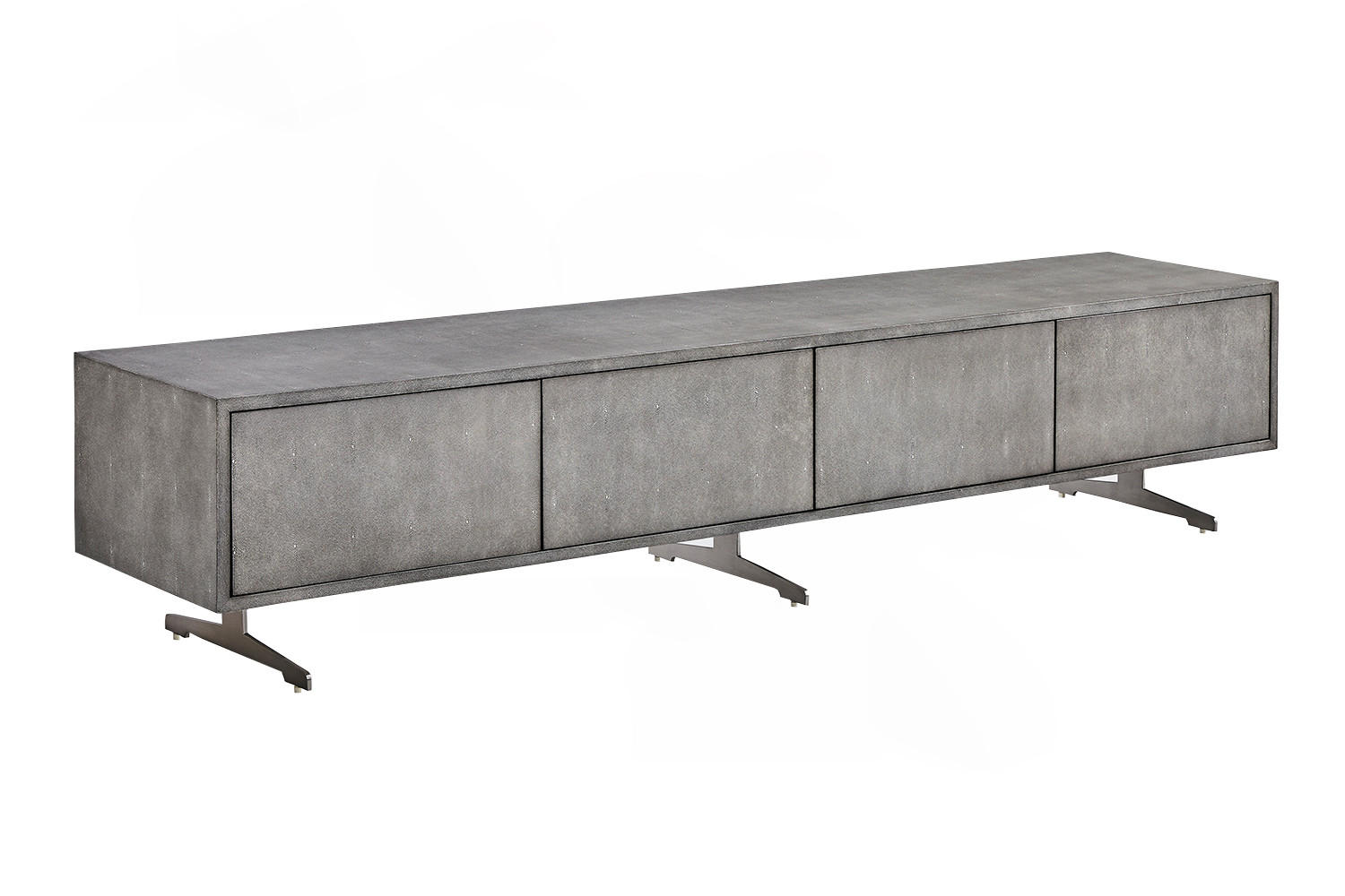 LOWBOARD GALA Grau Holz - Grau, Holz/Metall (200/42/40cm) - KAWOLA