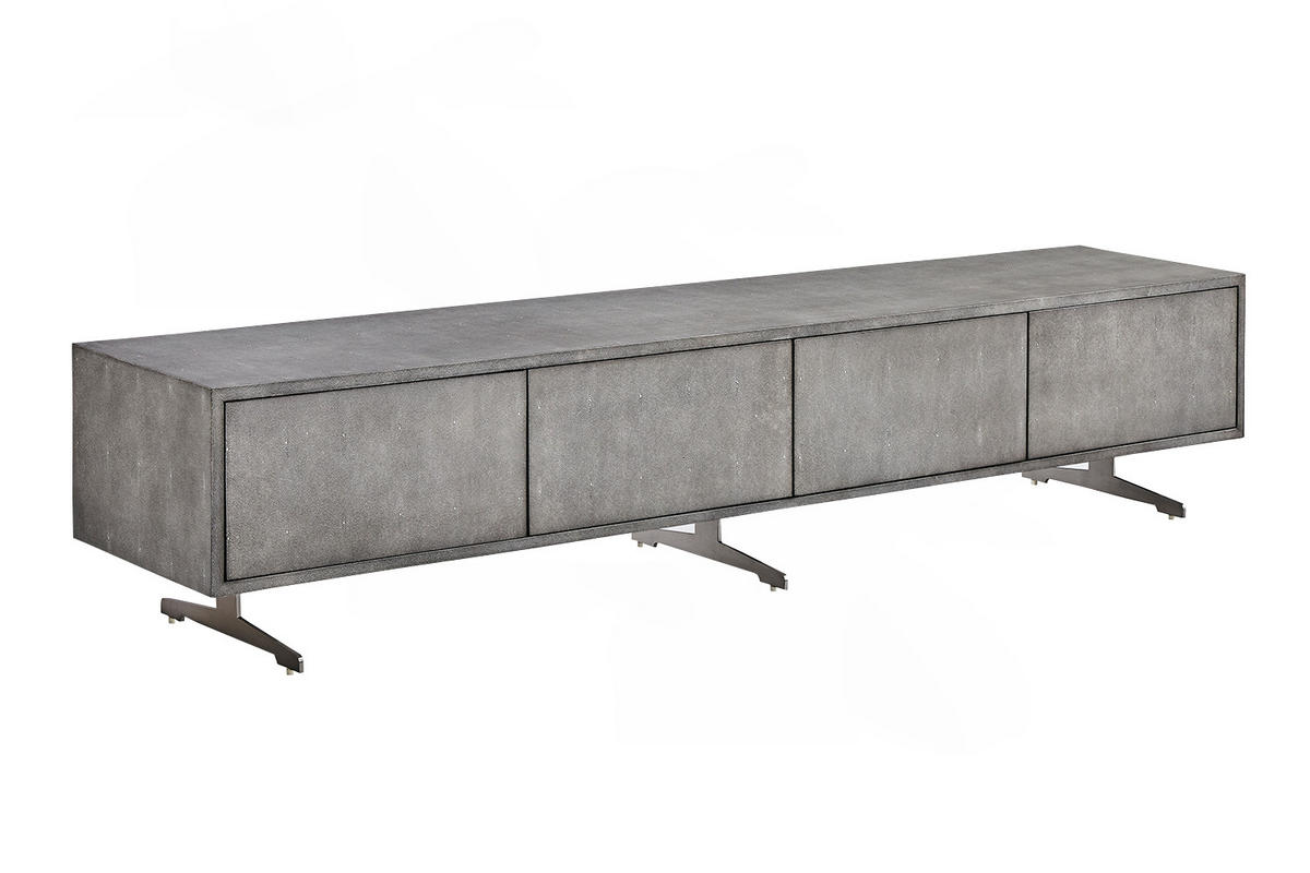 LOWBOARD GALA Grau Holz - Grau, Holz/Metall (200/42/40cm) - KAWOLA