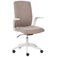 BÜROSTUHL Stoff Braun Captain - Braun, Textil (62/100/58cm) - Beliani