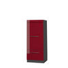 MIKROWELLENSCHRANK Fame-Line Bordeaux Hochglanz 60 cm - Bordeaux/Anthrazit, Holzwerkstoff (60/153.6/58.1cm) - Vicco