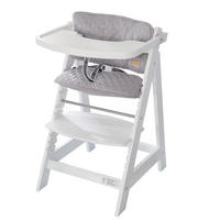 KINDERHOCHSTUHL Sit Up Fun mit Sitzverkleinerer Weiß - Weiß, Holzwerkstoff/Textil (50/80/54cm) - Roba