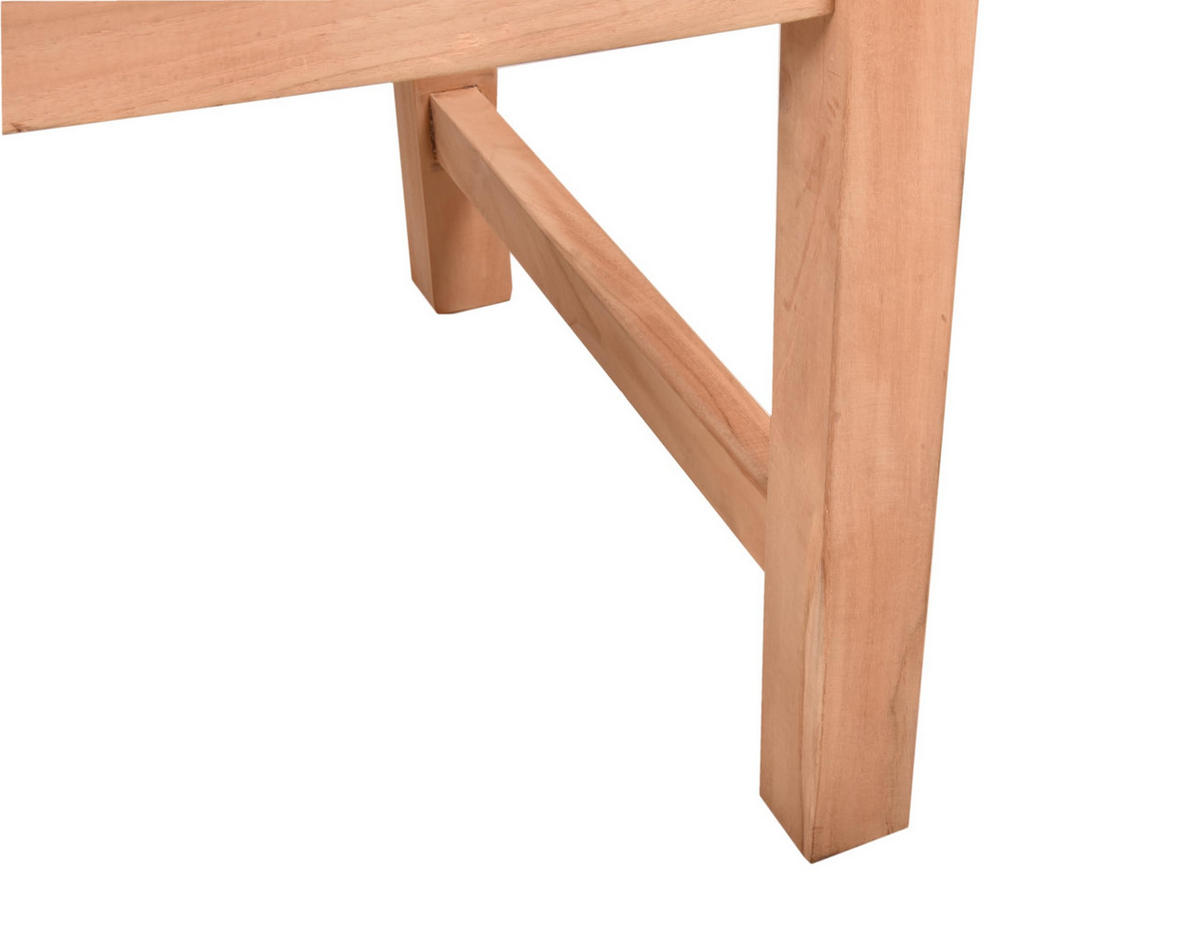 GARTENBANK Olaf 2-Sitzer Terrassenbank - Braun, Holz (66/92/120cm) - DELUKE