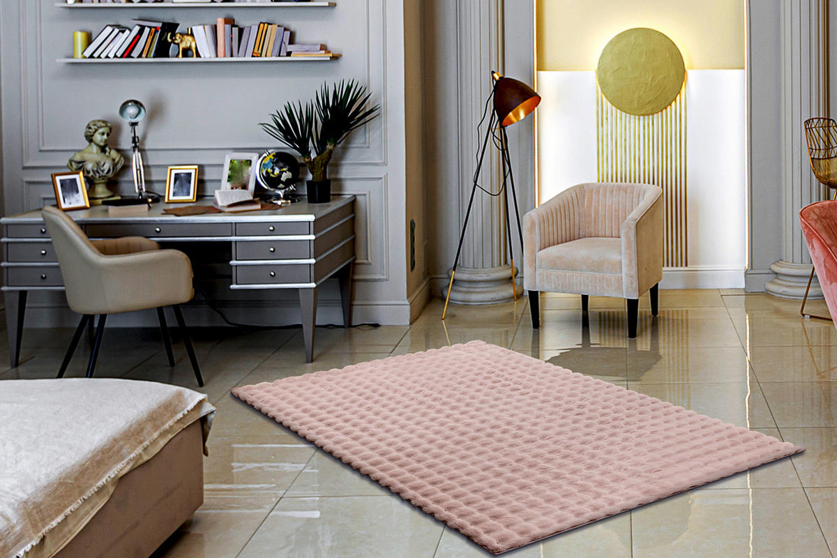 TEPPICH Bubble 160/220 cm - Pink, Textil (160/220cm) - rugsX