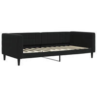 TAGESBETT Schwarz 90/200 Cm Samt - Schwarz, Textil (90/200cm) - vidaXL