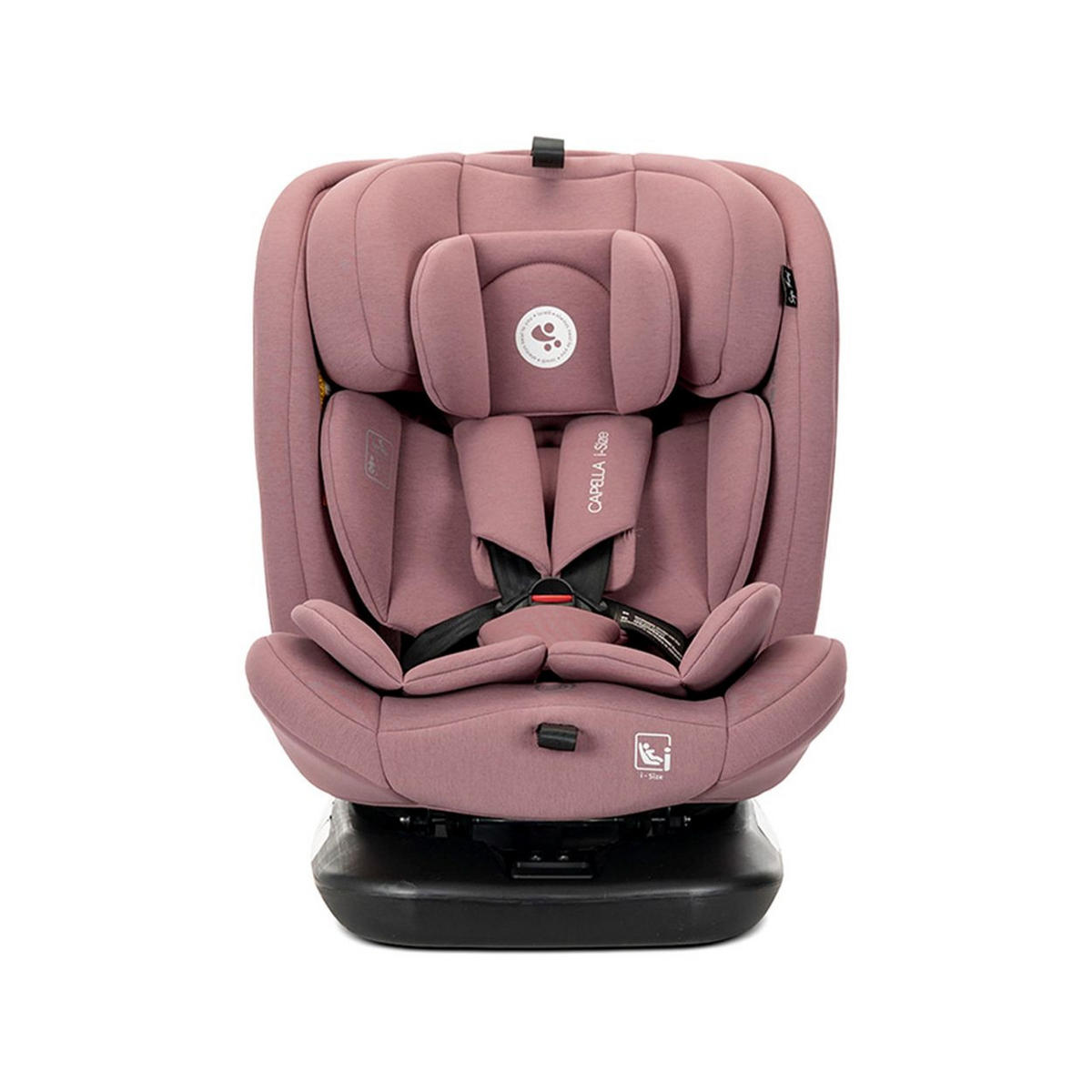 KINDERSITZ Capella 40 - 150cm rosa Isofix Kopfkissen Kopfstütze verstellbar - Rosa, Kunststoff (46/59/50cm) - Lorelli