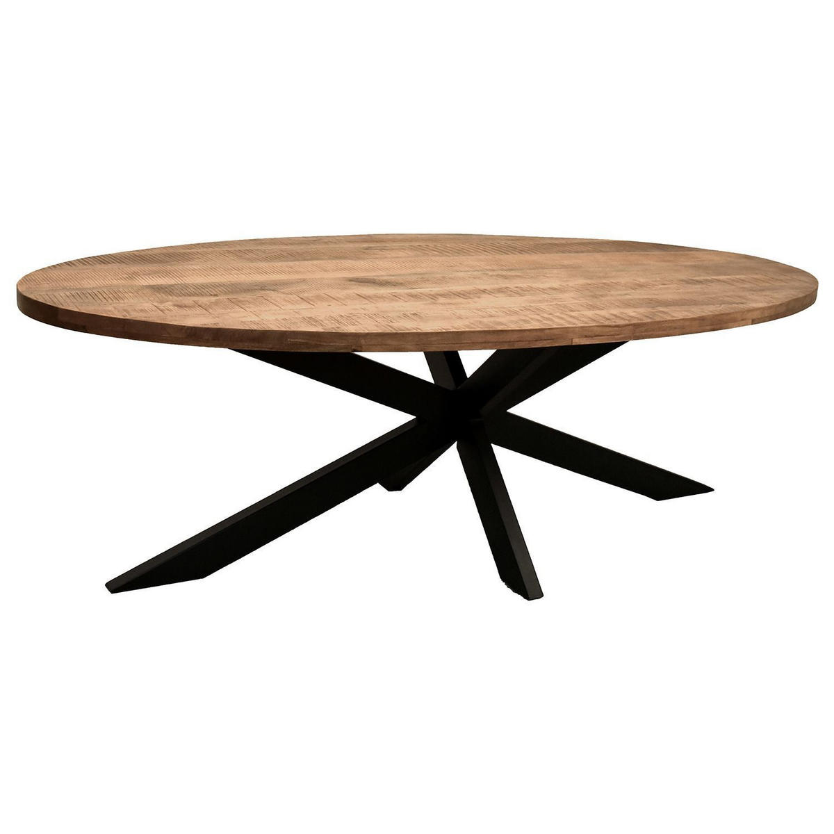 MÖBELSET Massivholztisch Avola, 4er Set Diningsessel Ginosa blau - Blau/Schwarz, Holz/Textil (90/76/180cm) - bene living