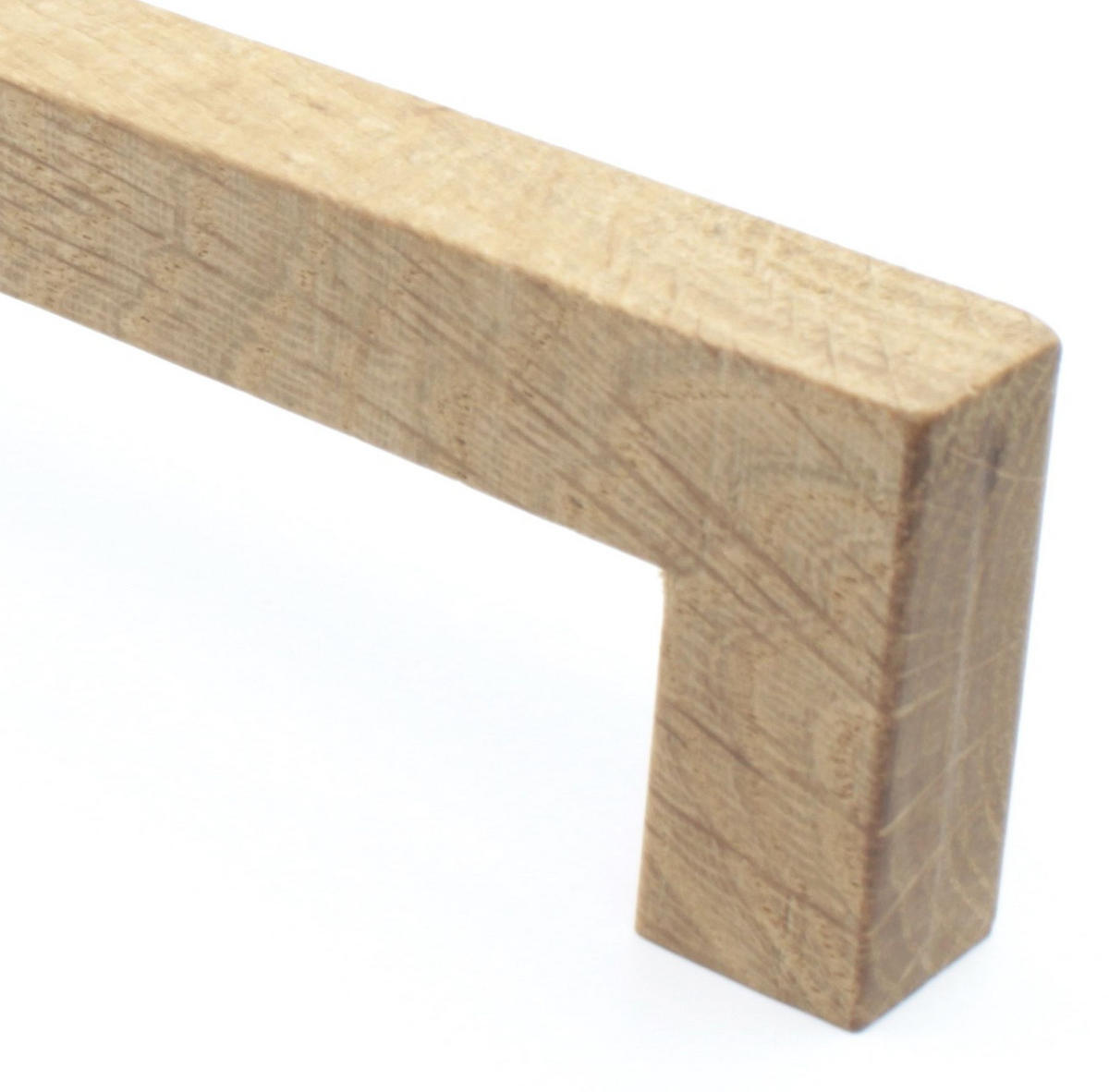 MÖBELGRIFF BA 256mm, Holzgriff Eiche massiv, Schrankgriff, Türgriff - Naturfarben, Holz (1.4/3.5/27cm)