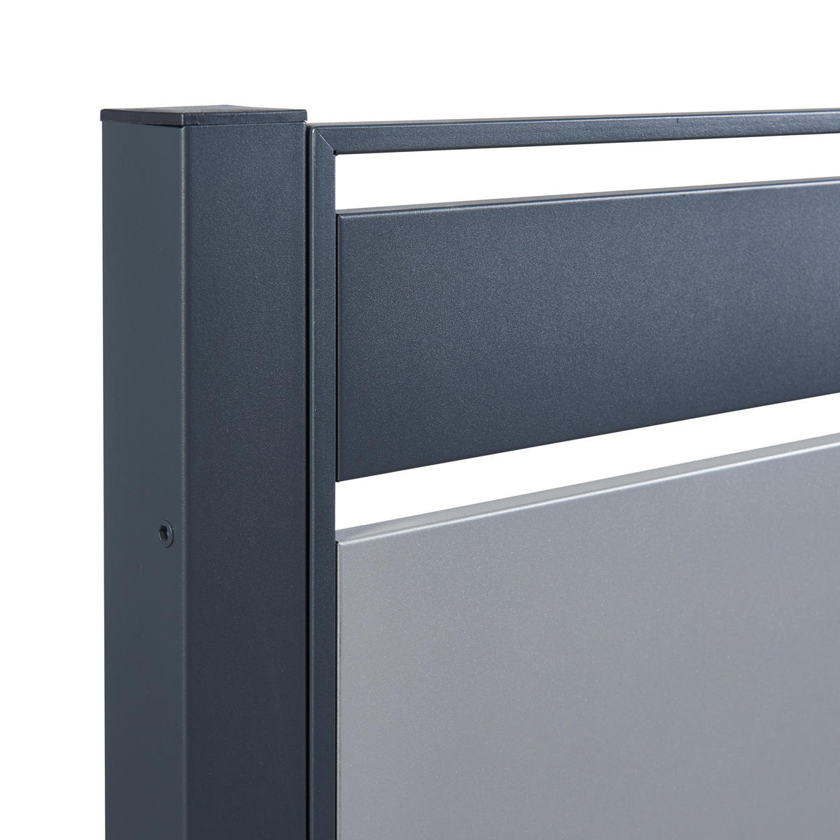 MÜLLTONNENBOX-ELEMENT Uusikaupunki - Anthrazit/Silberfarben, Metall (83/120/11cm) - [en.casa]