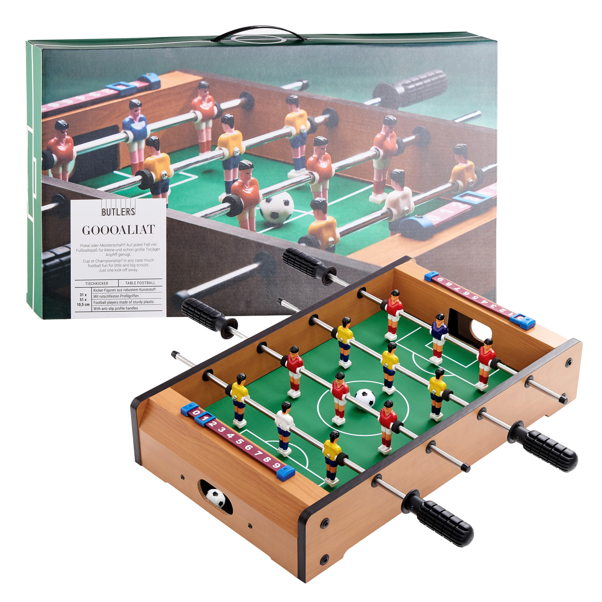 TISCHKICKER Goooaliat - Multicolor, Holzwerkstoff (51/31cm) - Butlers