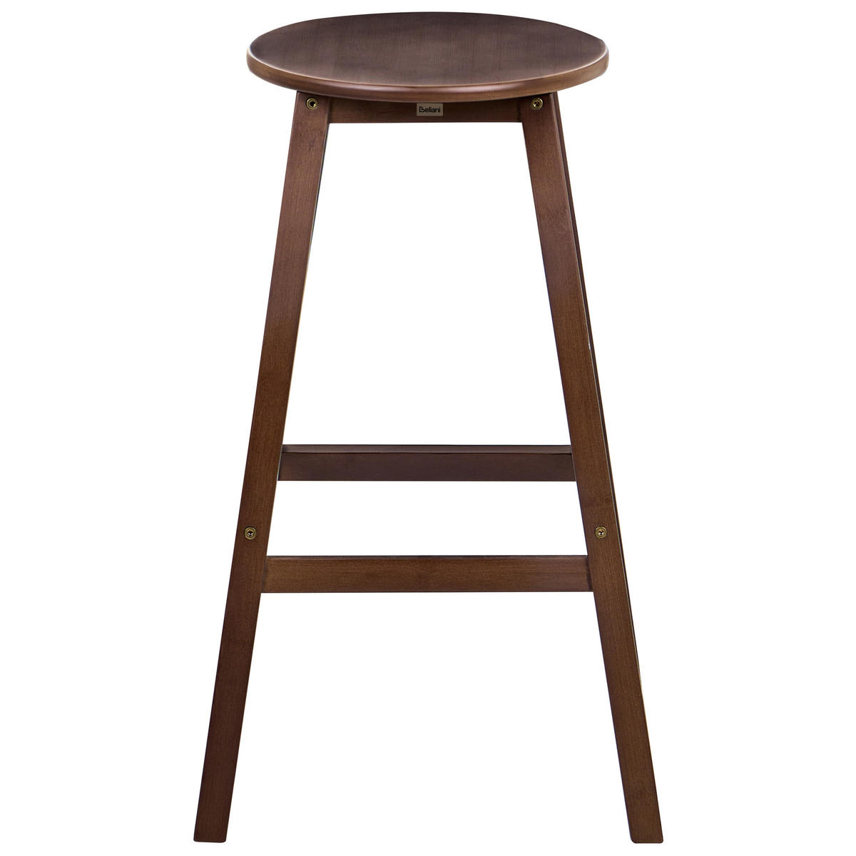 SCAUNE DE BAR set de 2 maro Ancelle - maro închis, lemn (40/65/40cm) - Beliani