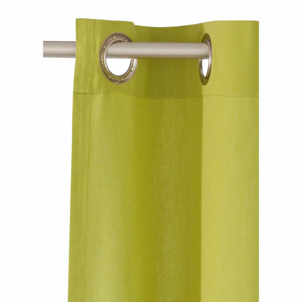 ÖSENVORHANG DOVE Blickdicht - Limette, Textil (140/0.5/245cm) - Tom Tailor