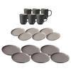 TAFELSERVICE Jasper grau 18er Set - Grau, Keramik (1/1/1cm) - Ritzenhoff Breker