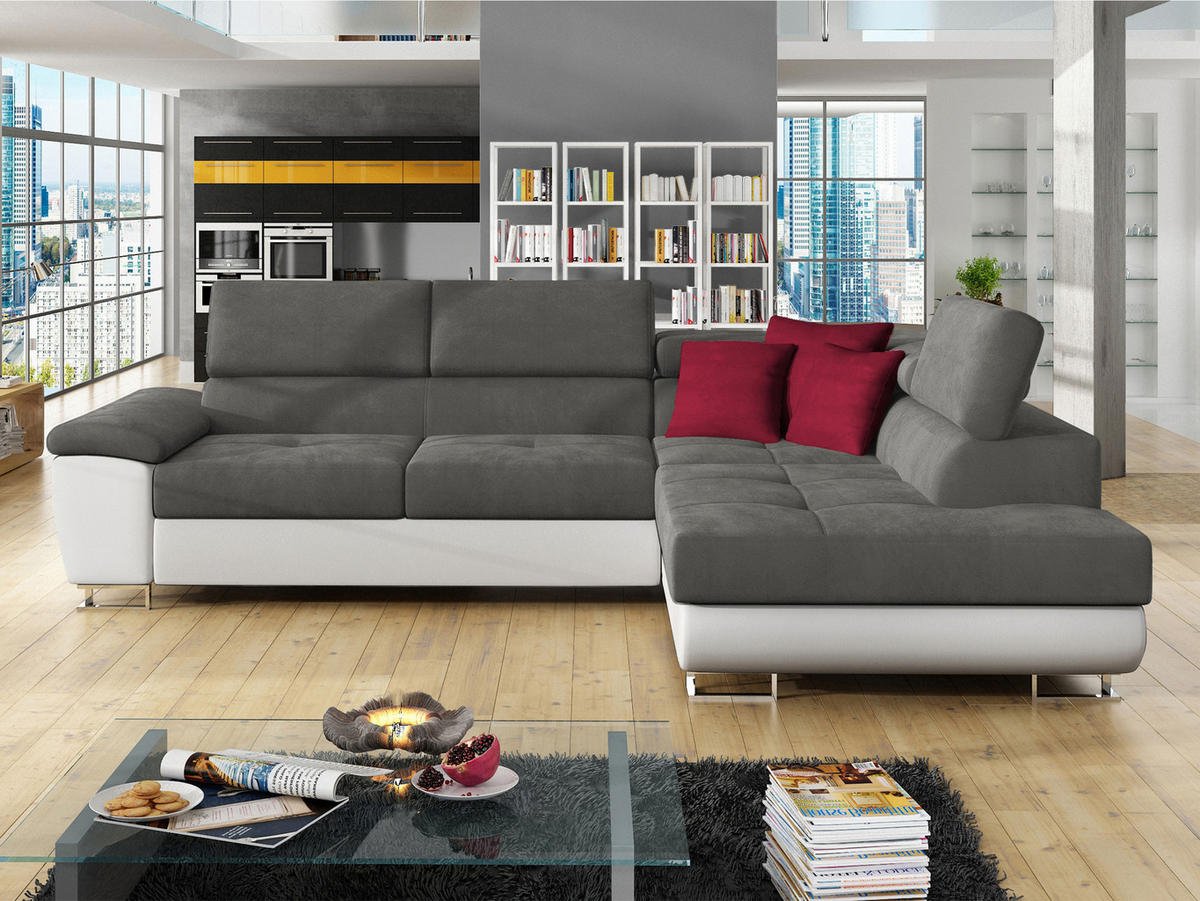 ECKSOFA Cotere, Seite: Rechts - Multicolor, Holz/Textil (270/202cm) - MIRJAN24