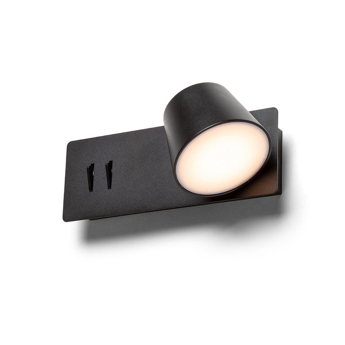 DECKENLEUCHTE AMADEUS Schwarz 6 W - Schwarz, Metall (22/9/8cm) - Rendl