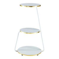 BEISTELLTISCH Sipoo - Goldfarben, Holzwerkstoff (37/46/74cm) - [en.casa]