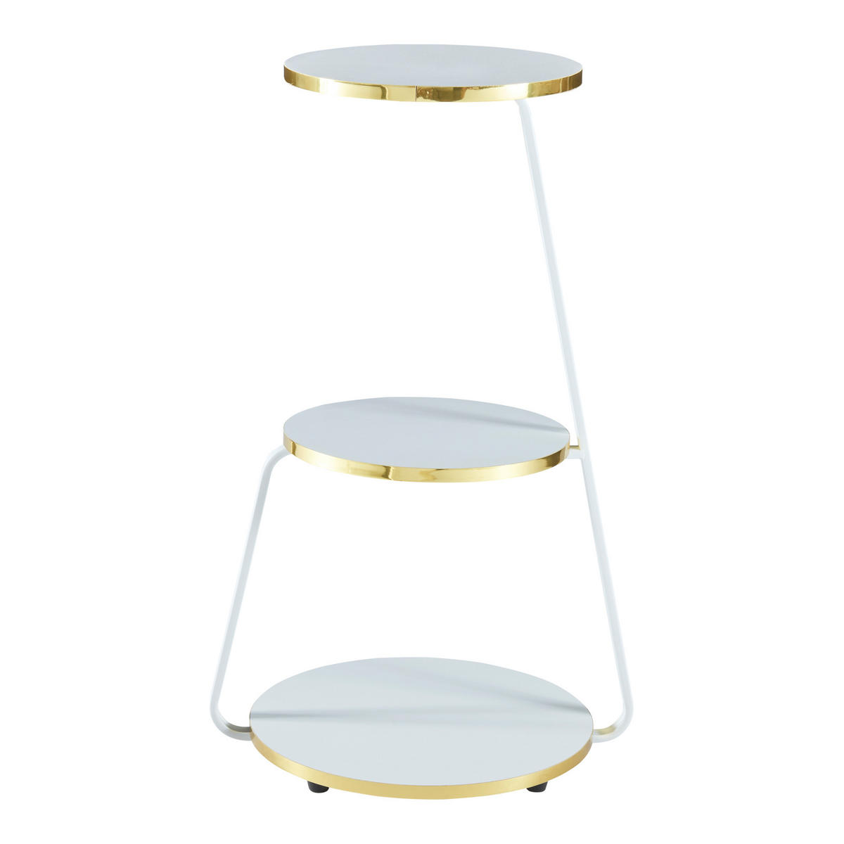 BEISTELLTISCH Sipoo - Goldfarben, Holzwerkstoff (37/46/74cm) - [en.casa]