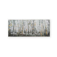 LEINWANDBILD - Birkenwälder - 40x100cm - Braun - Braun, Holzwerkstoff (100/40cm) - Art for the Home