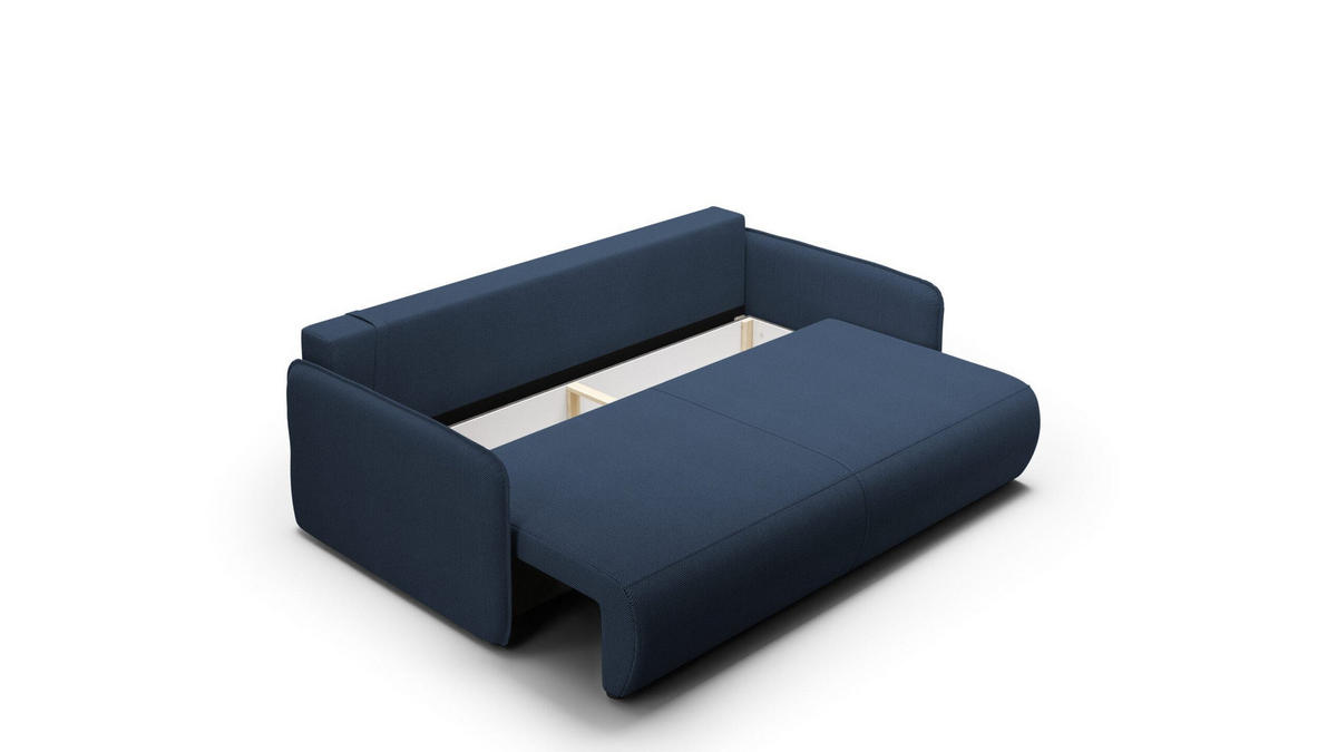 SCHLAFSOFA 4-Sitzer Blau - Blau, Textil (216/86/105cm) - Furnisell