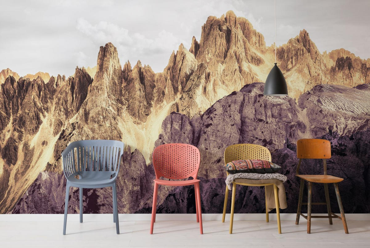 FOTOTAPETE Berge 400 x 250 cm - Beige, Papier (400/250cm) - Sanders & Sanders