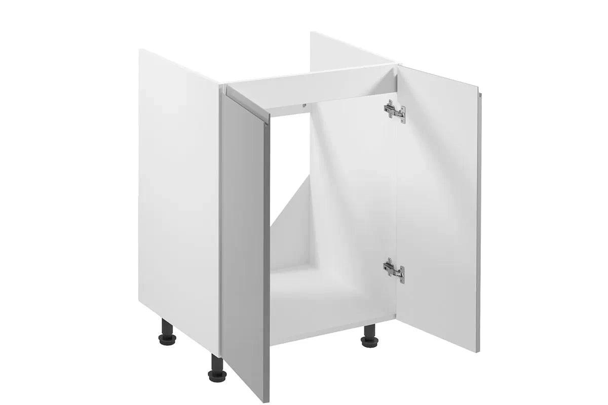 SPÜLENUNTERSCHRANK – 60 cm – D60Z – Velmora – Grau - Grau, Holzwerkstoff (60/82/47cm) - ROYAL24_MARKT