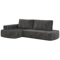 ECKSOFA LIRENA L Cord Grau - Links - Grau, Textil (160/260cm) - MKS