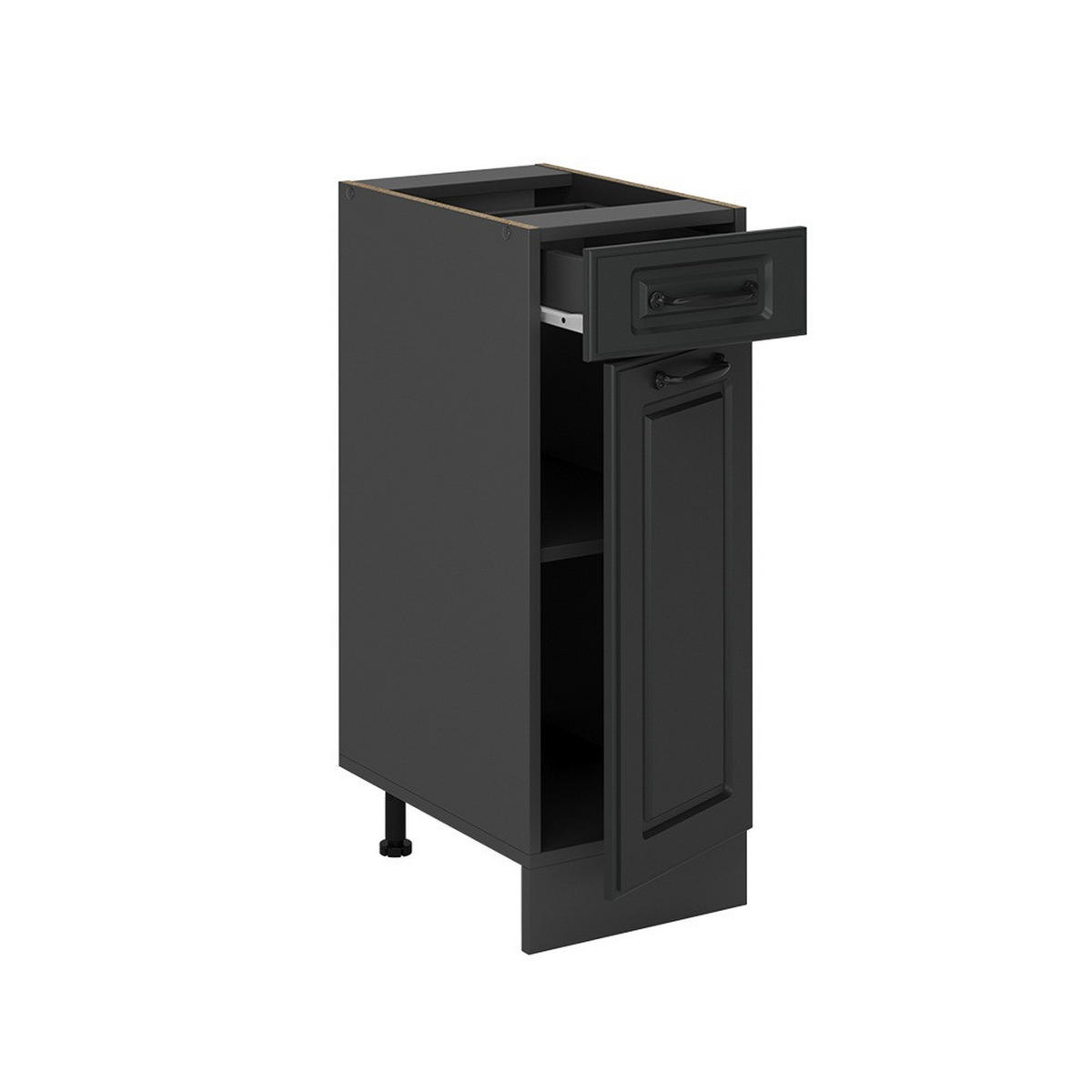 SPODNÍ SKŘÍŇKA KUCHYŇSKÉ LINKY R-Line Antracitový venkovský dům - antracitová, kompozitní dřevo (30/81.6/60cm) - Vicco