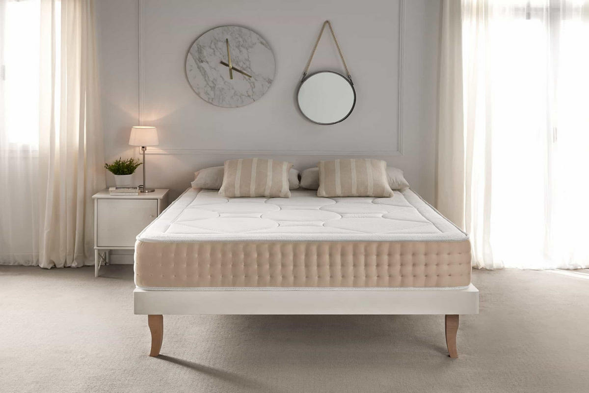 MATRATZE Grand Memory, 160x200 cm - Beige, Textil (160/200cm) - Moonia
