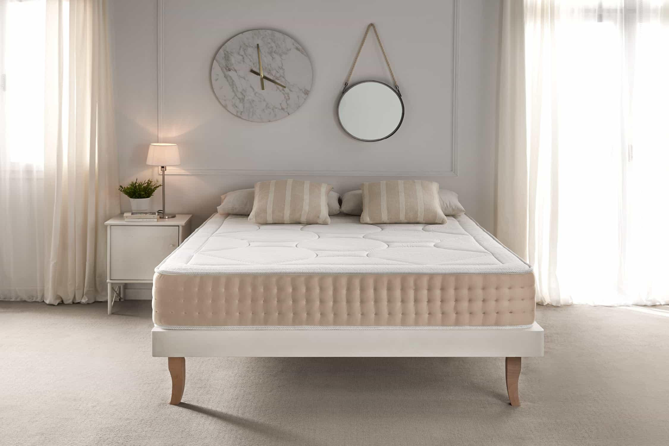 Thumbnail - Moonia Matratze, Beige, Textil, Rechteckig, 80x190 cm, Oeko-Tex®, Schlafzimmer, Matratzen Shop, Matratzen, Viscoschaumma...