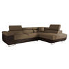 ECKSOFA Torezio, Seite: Rechts - Braun, Holz/Textil (274/203cm) - MIRJAN24