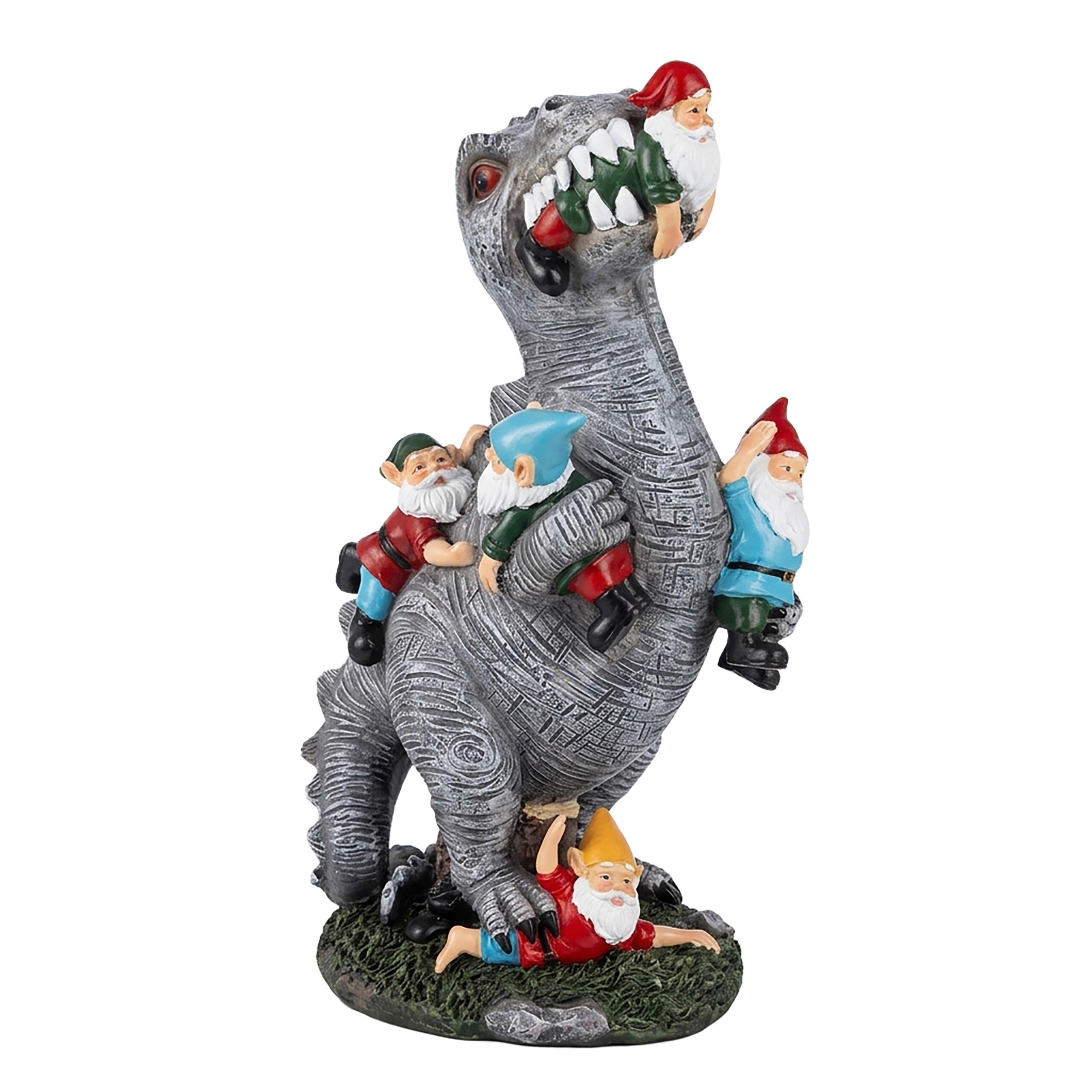 Relaxdays SOŠKA Barevná T-Rex s 5 trpaslíky