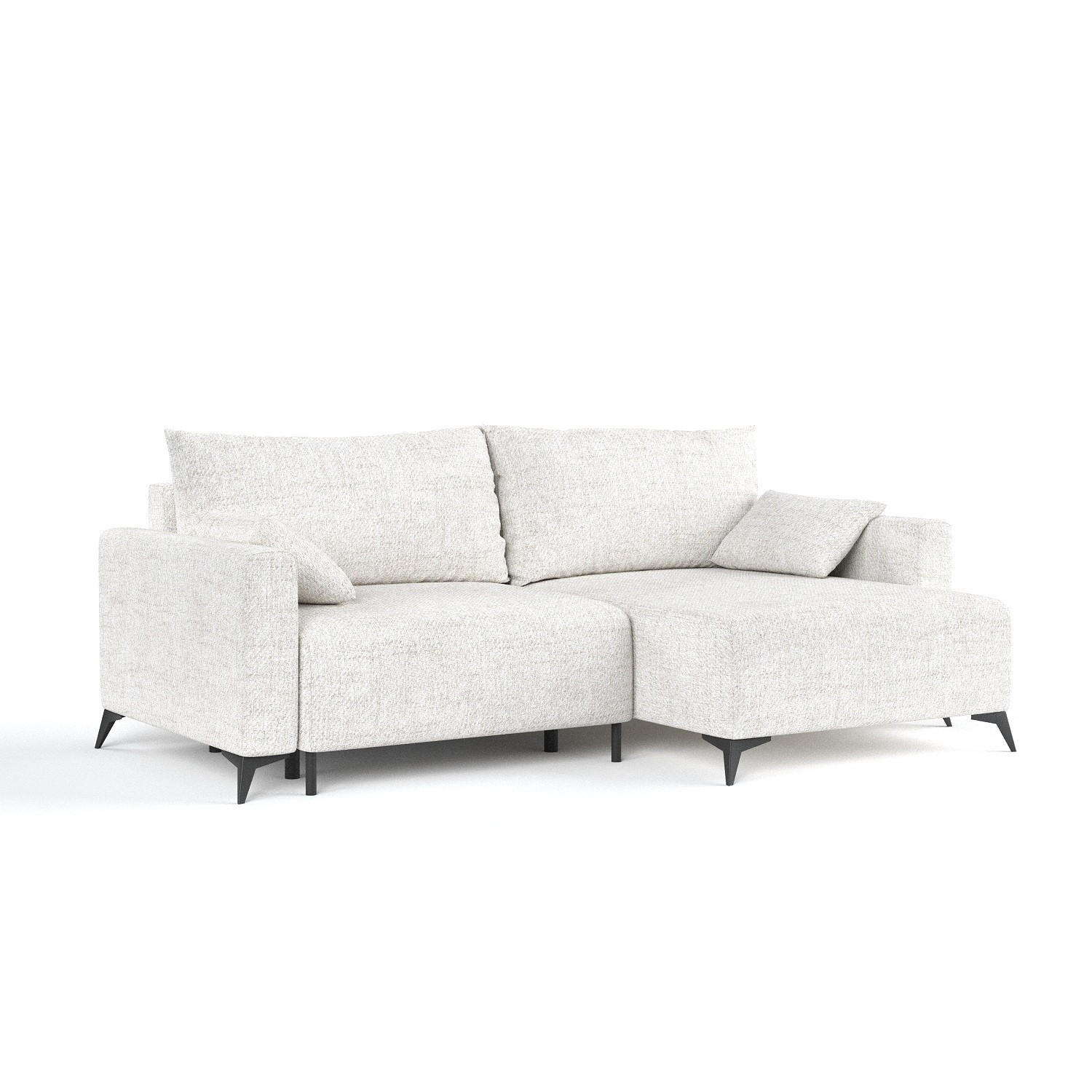 AltaBeds ROHOVÁ SEDAČKA NUVIO, textil, Krémová