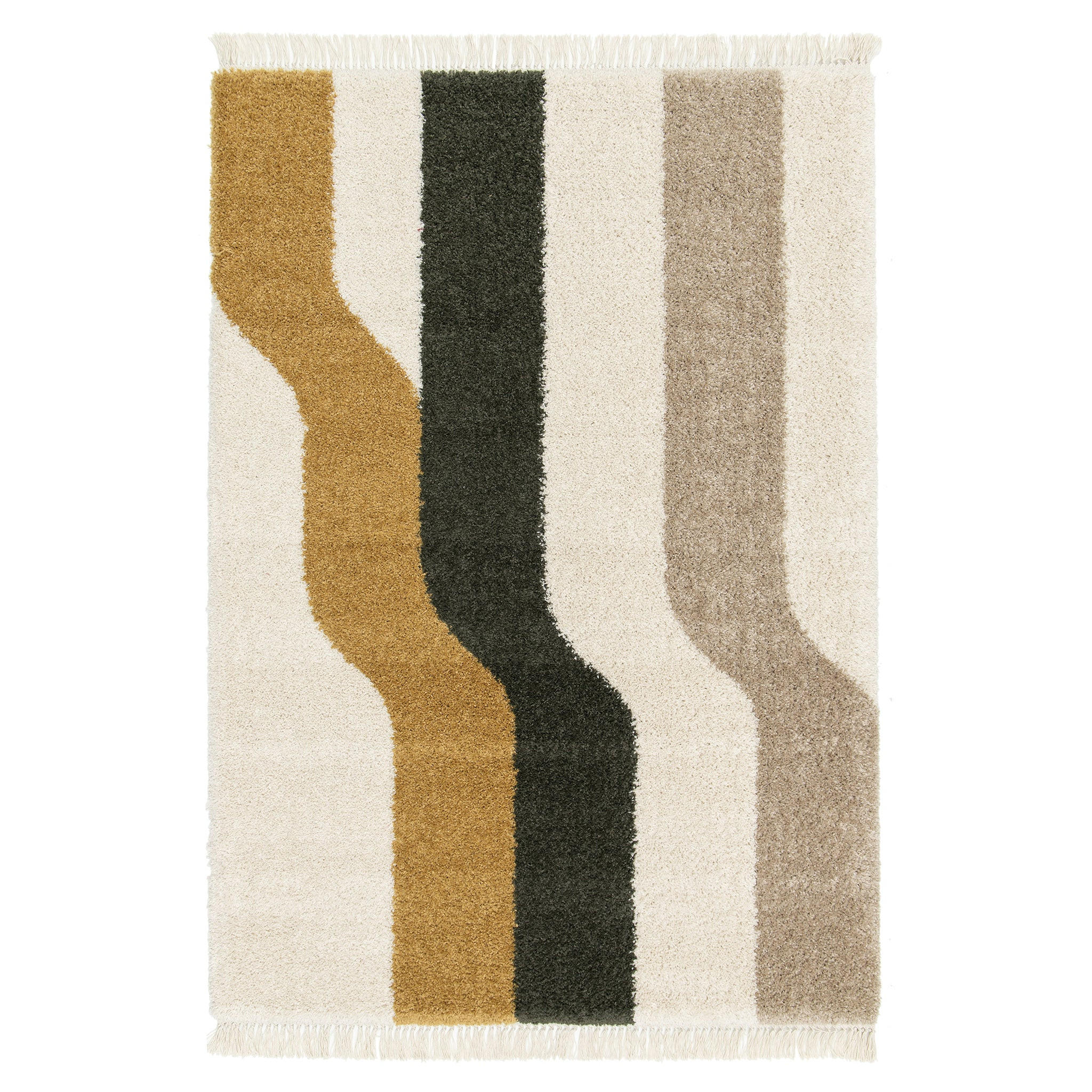 TEPPICH, dick und mit Fransen mehrfarbig - Multicolor, Textil (160/230cm) - AFK Living