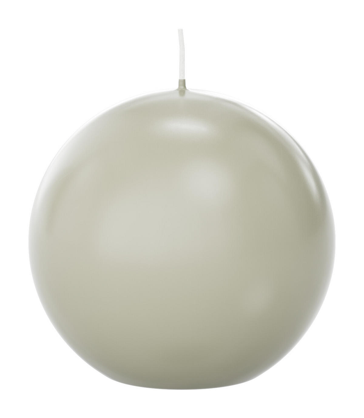 KUGELKERZEN Elfenbein Ø 100 mm, 6 Stück - Beige, Paraffin (10/10/10cm) - Wiedemann Kerzen