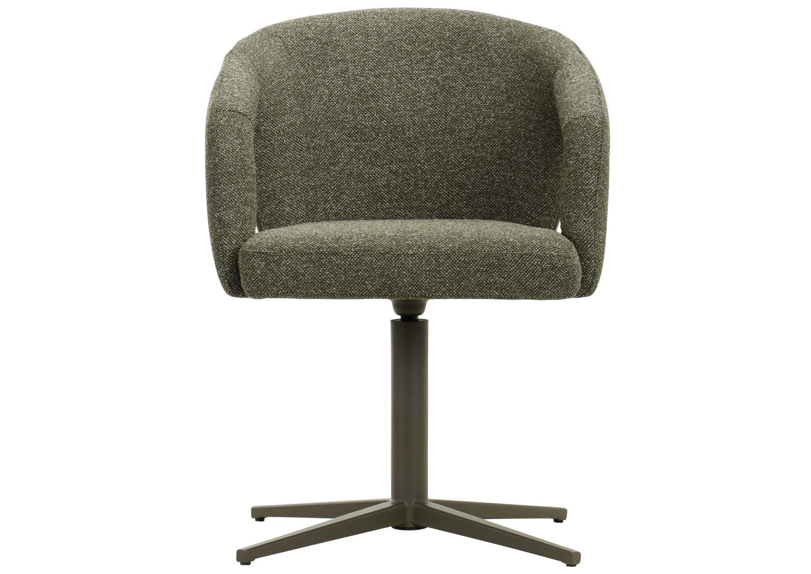 STUHL 100% Polyester 60 x 62 x 80 cm grün meliert POLSTERSTÜHLE #02 - Grün, Kunststoff (60/80/62cm) - Massivmoebel24
