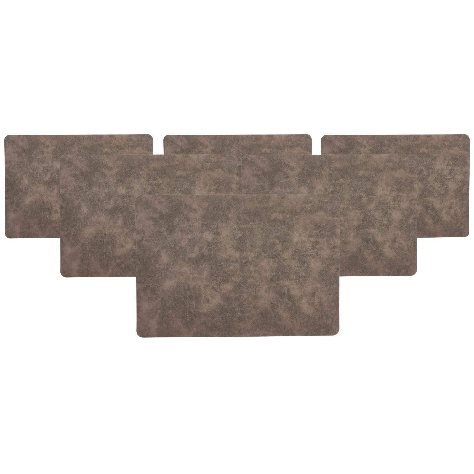 PLATZMATTEN Velora Hellgrau 43 x 30 cm 6er Set - Hellgrau, Kunststoff (43/30/0.2cm) - Ritzenhoff Breker