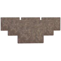 PLATZMATTEN Velora Hellgrau 43 x 30 cm 6er Set - Hellgrau, Kunststoff (43/30/0.2cm) - Ritzenhoff Breker