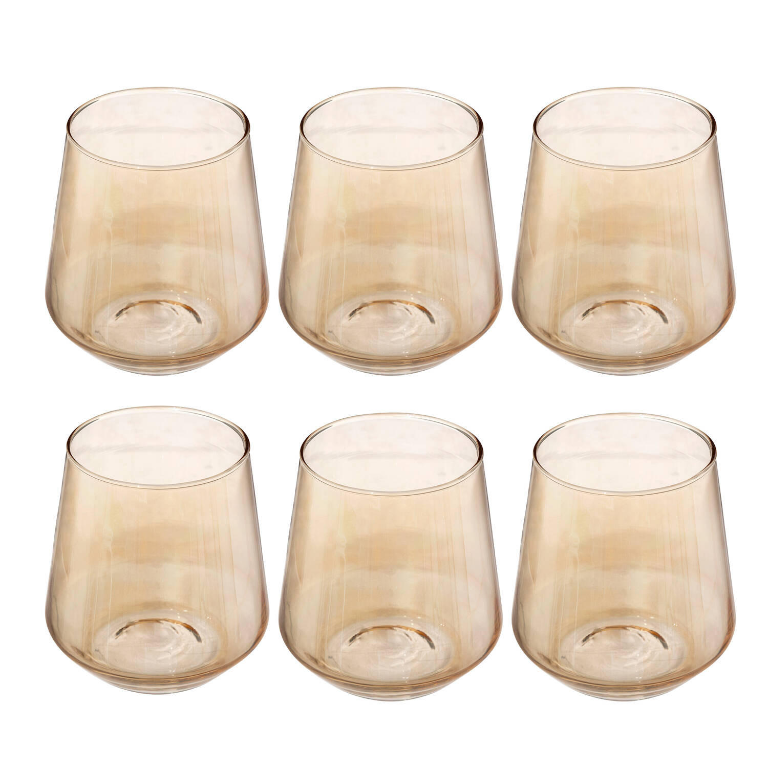 GLÄSER Olga 6er-Set - Gelb, Glas - Secret de Gourmet