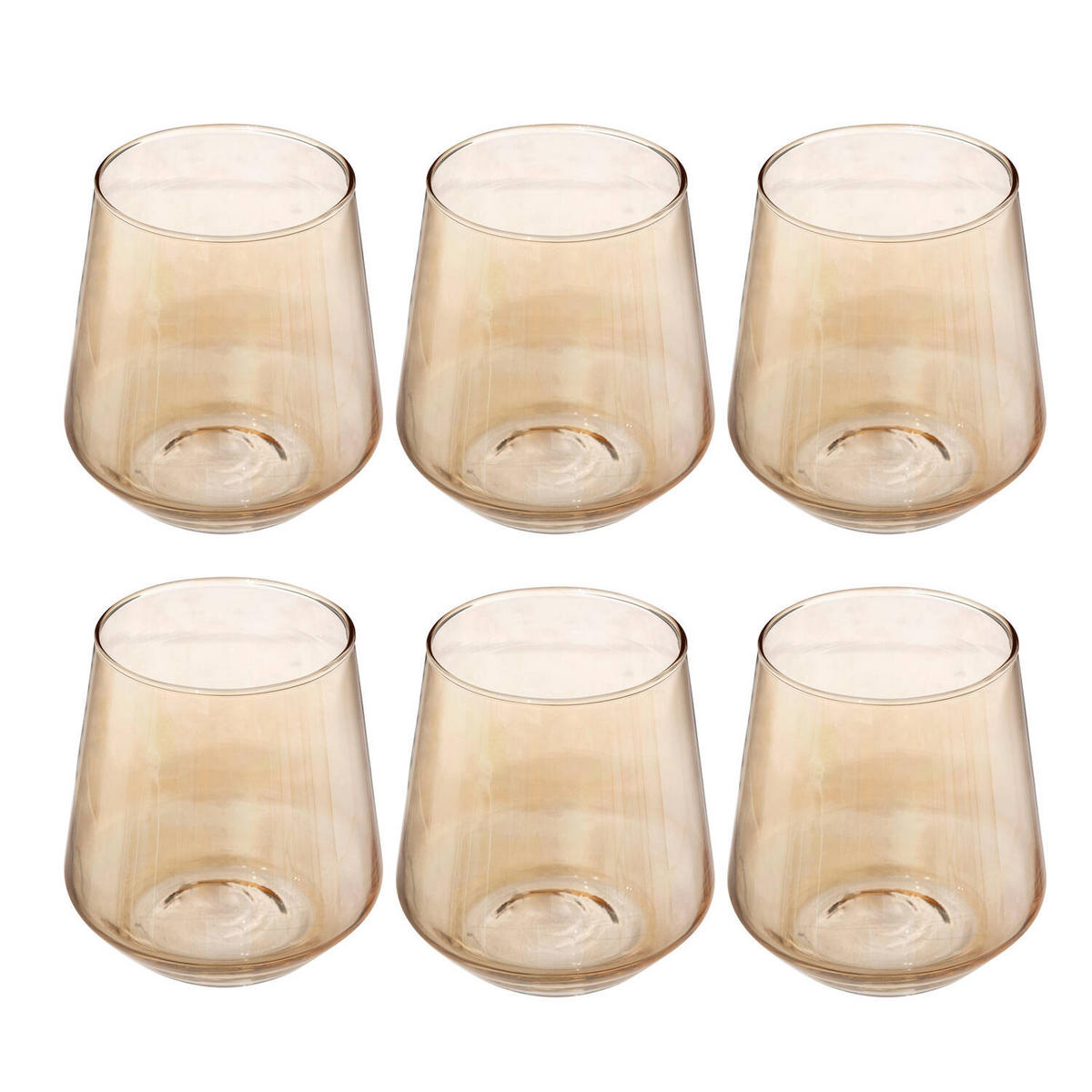 GLÄSER Olga 6er-Set - Gelb, Glas - Secret de Gourmet