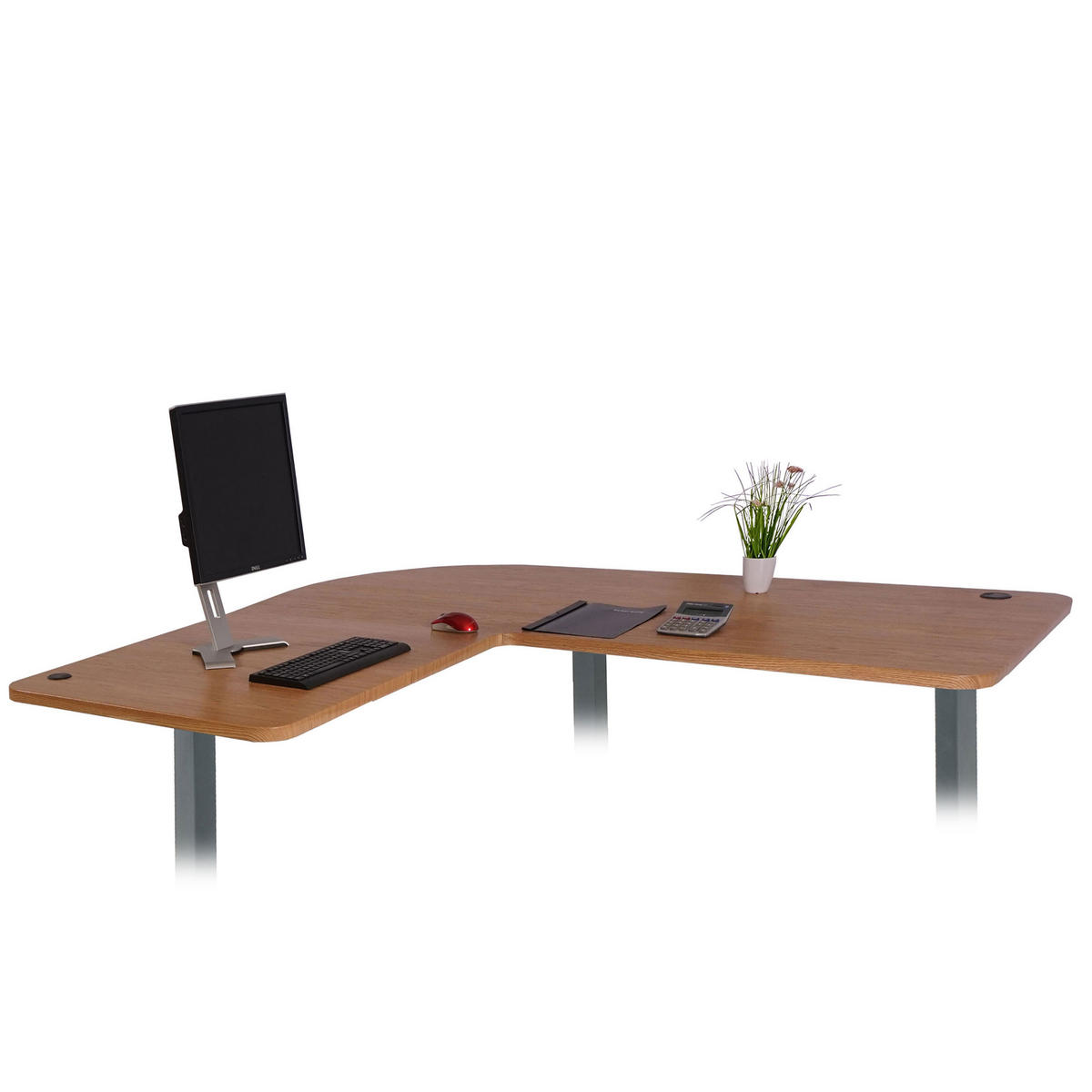 TISCHPLATTE FÜR ECK-SCHREIBTISCH Braun - Hellbraun, Holz (97/177/2cm) - MCW