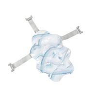 BADEKISSEN Nubo hellblau Wannenauflage Badehilfe Kunststoff-Clips ab Geburt - Blau, Kunststoff (34/49cm) - Kikka boo