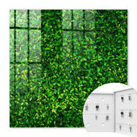 SCHLÜSSELBOX Weiß 30x30 cm – Türöffnung nach rechts - Grüner Garten - Grün, Metall (30/30/5cm) - TULUP