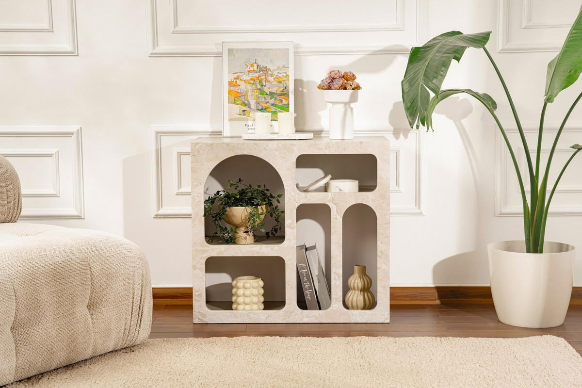 BUFFETSCHRANK lessa beige - Beige, Holz (37/74/80cm) - Habitat Garten